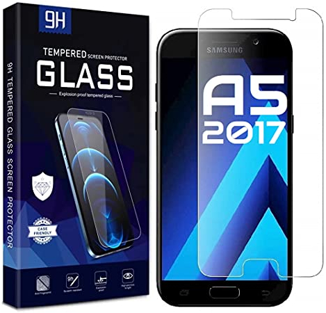 Cracksin 2 Stück Panzer Schutz Displayschutzfolie für Samsung Galaxy A5 2017, 9H Glas, 100% Fingerabdrucksensor, Matt, Polyethylenterephthalat