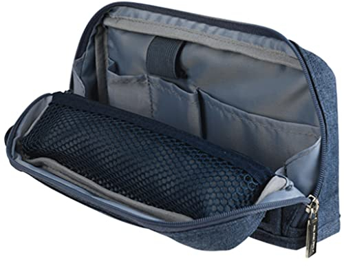 Tragbar Bleistiftkasten mit Reißverschluss Bleistift Pouch Make-up-Tasche Schulbedarf Büro Briefpapier Lagerung für Studenten Erwachsene Teenager Weiche Stiftbox (Color : Blue)