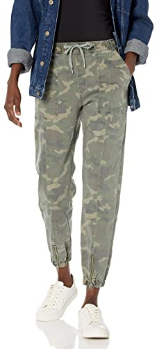 HUDSON womens Utility Jogger With Zipper at Hem Jeans, Traditional Camo, Small US