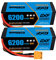 DXF 2 Paquete batería lipo 14.8v 6200mah 80c para 1/8 1/10 RC Cars Slash 4x4 Bandit rustler Stampede Jam hpi xb kyosho 4wd axial scx10 ecx torments camion RC batería bateria lipo 14.8v xt90