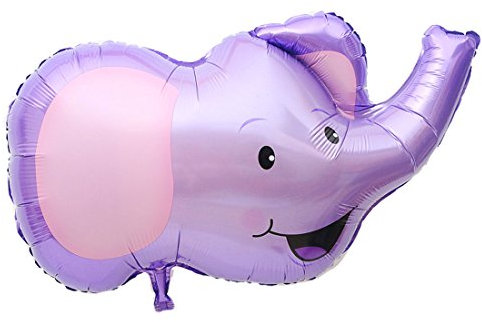Zebra Balloons: Lila Elefanten-Folienballon, 97 cm, 1 Stück, Ideal für Geburtstage, Babypartys, Unisex-Kinder und Erwachsene