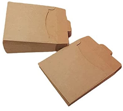 25 Pieces CD Sleeves Kraft Paper CD Sleeves DVD Envelopes Sleeves Kraft Paper DVD Envelopes Cardboard DVD Storage Envelopes Disc Sleeves Envelope CD Packaging Bags