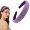 DonLeeving Rhinestone Headband Women Girls Fashion Glitter Headband Purple Cute Hair Hoop Wave Shape Headband Fashion Hair Accessories for Women Girls
