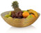 Obstkorb ø 40 cm H 11 cm Brotkorb Obstschale Metall rund Vita Metall Drahtstruktur - Gold
