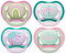 Philips Avent Ultra Air Day und Night Schnuller für Babys, 0-6 Monate, 4 Stück, inklusive Transport- und Sterilisationsbox