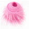 Furry Faux Precut Strips 2x60 Zoll Kunstfell Zum Basteln, Langhaarplüsch Zum Basteln, Kunstleder Plüsch Pelz Fell Stoff Fluffy Craft Plüschstoff Fur GNOME Beard Santa Hair (Rosa,1 Pcs)