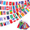 2024 Flaggen der Welt Fahnen, Rechteckige Flaggen von 50 verschiedenen Ländern, Internationale Fahnen Flagge Wimpel Dekorationen für Outdoor, Bars, Sportvereine, Veranstaltungen 14.5M/47.56FT