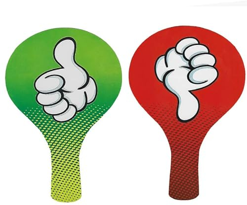 SEWACC Geste Wahlpaddel Daumen Hoch Daumen Runter Klassenzimmer-Wahlpaddel Grüne Rote Paddel Zum Wählen