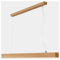 LED Wood Pendelleuchte aus Eichenholz 90 cm - Handgefertigte Hängelampe Esstisch - Deckenlampe Hängend - Hängelampe Holz - Lampe Esszimmer, Wohnzimmer und Küche - 36W 2500 lm Neutralweiß Licht 4000 K