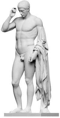 Marcellus Logios Herme Statue griechische handgefertigte Museum Replik Marmor Skulptur