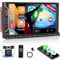 Autoradio 2 Din avec Carplay sans Fil et Android Auto - Autoradio 7 Pouces à écran Tactile avec EQ, Mirror Link, Bluetooth, Radio FM, SWC, Entrée AUX/USB + Caméra de Recul