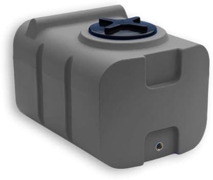 Varile Depósito de Agua Potable de 100 l, sin bisfenol A, Rosca de latón integrada de 3/4, Apto para Alimentos (Gris)