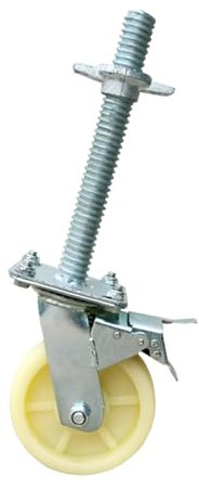 HZEPDVT AB Brake Scaffolding Special Pulley 6 Inch 8 Inch Mobile Caster Nylon Scaffolding Wheel Scaffolding Wheel Pulley 1 Piece(Nylon wheel)