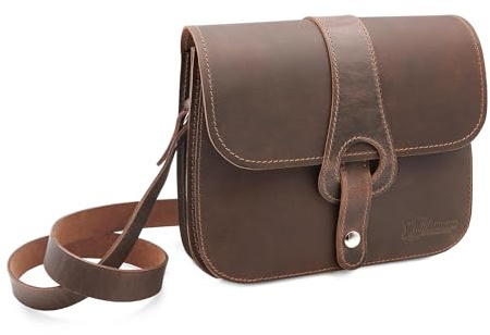 Thielemann Handtasche Damen Kapstadt Made in Germany, aus extra starkem Leder Tasche zum Umhängen, Crossbody Bag Frauen, Umhängetasche Vintage