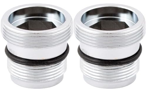 2 Piezas Adaptador de Grifo Mezclador M18.5 - M22, Conector de Grifo Metálico, Conector Aireador, Macho Rosca Adaptador Grifo de Latón, para Grifo de Fregadero Purificador de Agua