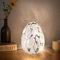 Osterdeko Ostereier mit LED Licht, Frühlingsdeko Eier Nachtlicht aus Glas, Osterdeko Innen Tischdeko Ostern Deko LED Ostereier Beleuchtet, Batteriebetrieben Leuchtende Osterei für Ostergeschenke (A)
