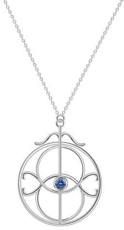 OAUWKEIY Anhänger Halskette Elenas Augen Halskette Thron Scholarly Schmuck Scholarly Halskette Scholarly Geschenk Ornament Anhänger Halskette Schmuck
