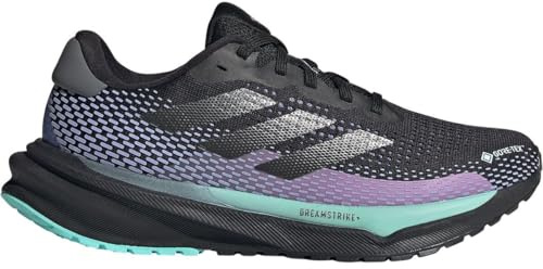 adidas Women's Adilette Aqua Slides, Core Black/Iron Metallic/Semi Flash Aqua, 9 UK