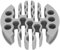 Plyisty Cable Handling Tools, High Efficiency 0.3in Hole Diameter Anti -intress Cable Organization Tool Tidy for the Engine Room (CAT 6)