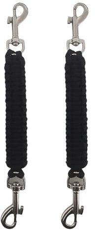 FSSTUD 2 Stück Hundehalsband-Sicherheitsclips, Halsband zu Geschirr, Sicherheitshaken, Hundeleine, Verbindungs-Clips, Haustier-Halsband, Haustiergeschirr, Halsbänder, Begleiter mit Doppelverschlüssen