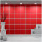 FoLIESEN - Adesivi per piastrelle 10x10 cm | Adesivi murali autoadesivi per bagno e cucina I Resistenti ai graffi e rimovibili | 20 Decalcomania per piastrelle, .:Rosso opaco