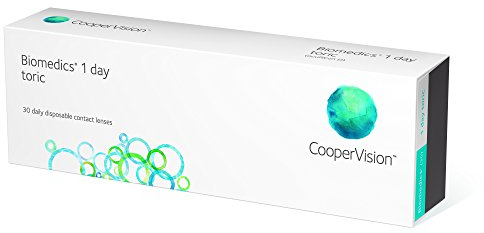 Biomedics 1-day täglichen Ring Extra Toric Kontaktlinsen, R 8.7, D 14.5,-5 Dioptrie, Zylinder -1.75, Achse 180 – 30 Astigmatism