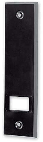 Deckplatte für Einlass-Gurtwickler 'M', Verfügbare Farben: weiß, braun, Lochabstand: 160 mm, Abmessungen: 199 x 54 x 7 mm, für Gurtbreite: 23 mm, von EVEROXX®, Farbe:braun