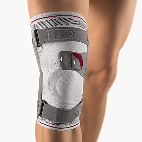 Bort Asymmetric® Plus Kniebandage, silber