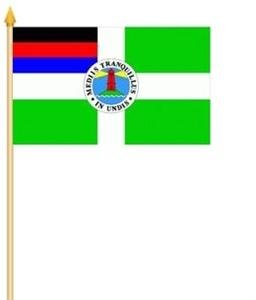 FRIP –Versand Stockfahne Borkum Insel Fahne Flagge Grösse 30x40cm
