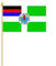 FRIP –Versand Stockfahne Borkum Insel Fahne Flagge Grösse 30x40cm