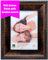 Kiera Grace Antique Picture Frame for Family Portraits with Beads Antiker Bilderrahmen, braun, 5 by 7-Inch