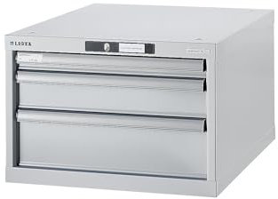 Lista | Werkbank-Baukastensystem | Unterbauschrank | Höhe 383 mm | 3 Schubladen | lichtgrau