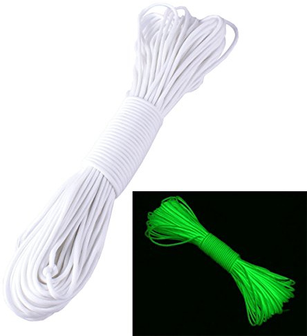 Zjchao (TM) - 9 Cordes 550 Lumineuses pour Parachute - Luminescentes 30,5 Cm Blanc