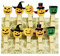 Oblique-Unique® Lot de Mini Pinces à Linge en Bois décoratives avec motif au choix, Halloween