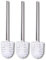 Schramm® 3er Pack WC Ersatzbürste Bürstenkopf Weiß Edelstahl Toilettenbürste Ersatztoilettenbürste Toilettenbürsten