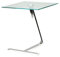 Cortesi Home Zee Beistelltisch, quadratisch, Glas, 18 x 18 x 20 cm, Chrom