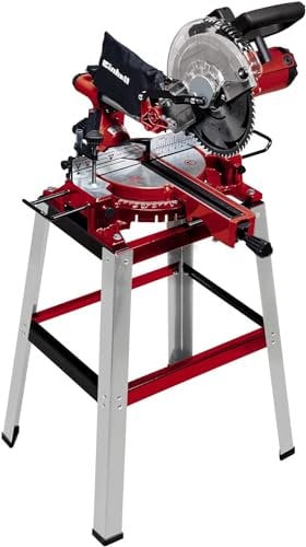 Einhell TC-SM 2531/1 U Troncatrice radiale (230-240 V, 1900 W, giri al min. 4800, lama Ø254 x ø30 - 60 denti, inclinabile sinistra 0-45°, taglio max 310 x 70 mm, con banchetto)