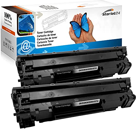2X 85A Toner ersetzt für HP 85A CE285A für Laserjet P1005 P1006 P1007 P1008 P1009 P1100 P1101 P1102 P1103 P1104 P1106 P1108 P1505 M1002 M1120 M1130 M1132 M1136 M1210 M1212 M1217 M1522,Schwarz