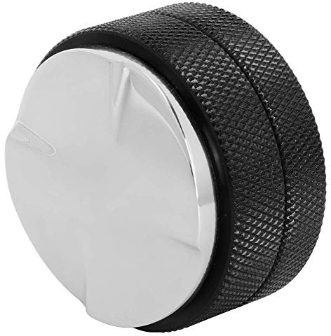 Atyhao 58 mm stainless steel espresso/coffee tamper calibrated pressure tamper bean press tool four angled black base