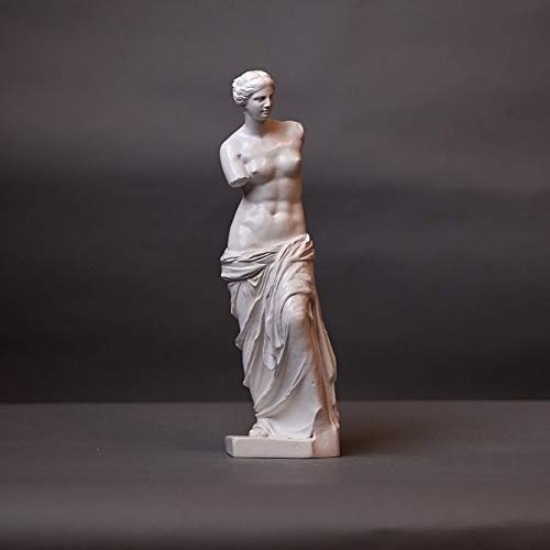 Aphrodite Venus von Milo Skulptur aus hochwertigem Zellan, echte Handarbeit Made in Germany, Statue in weiß, 30cm