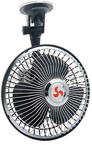 GMtes Tragbarer drehbarer Saugnapf-Auto-Fan, Klimaanlagen-Bewegungsauto-Ventilator-lärmarmer Kühler-Fahrzeug-LKW,12v