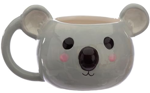 Puckator Cutiemals Ceramic Koala Head Shaped Mug, 1 Unità (Confezione da 1)