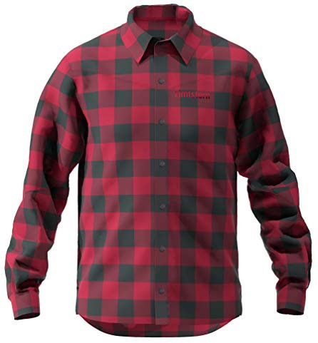 Zimtstern Herren Timbaz Shirt Hemd, Jester Red/Pirate Black, L