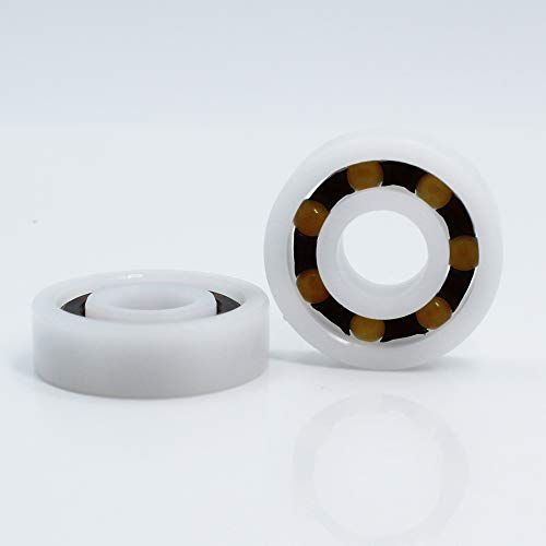6202 POM Kunststoff-Kugellager, 15 x 35 x 11 mm, Glaskugel, Nylonkäfig, 4 Stück