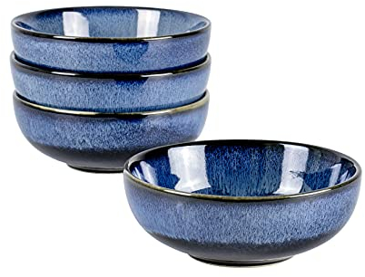 UNICASA Suppenschalen 4er Set Porzellan Müslischale 16cm, Ideal als Suppenschüsseln, Dessertschalen, Cornflakes Schüssel Tafelservice für 4 Personen