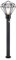 Globo Außenleuchte Wegeleuchte Edelstahl schwarz Metall schwarz Kunststoff klar IP44 Sensor:H:18m 90° max.8m Reichweite 31357S