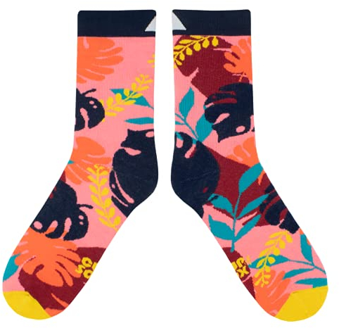 cup of sox Jungle Calzini Colorati, Rose, 41-44 Unisex