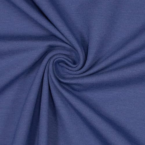 Jersey Stoff Cara, STANDARD 100 by OEKO-TEX, uni royalblau (Länge am Stück: ab 50cm / Breite: 150cm)