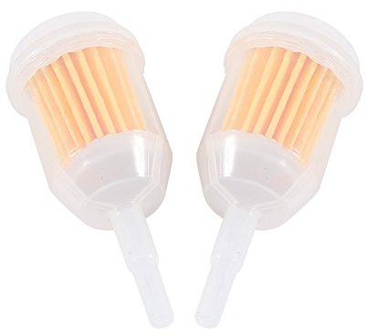 2er-Pack Gas-Inline-Kraftstofffilter mit Magnet, Automotor in-Inline-Rohr Wiederverwendbarer Kraftstofffilter 6 8-mm-Schlauch Unifür Versal für Kleine Traktoren, Rasenmäher, Schneemobile und Mehr mit