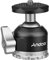 Andoer Mini Kugelkopf Stativkopf, Panorama kugelkopf stativkopf Aluminiumlegierung CNC-Bearbeitung mit 1/4 Zoll Schraubanschluss für Kameras DSLR Einbeinstativ Slider Stativ, 5kg/11lbs Tragfähigkeit